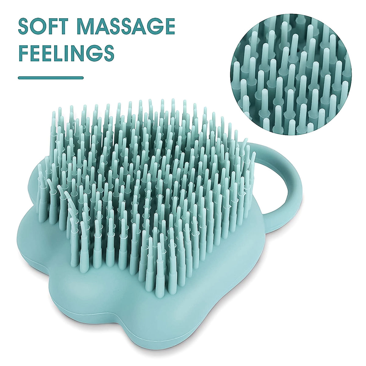 Silicone Brush with Shampoo Dispenser